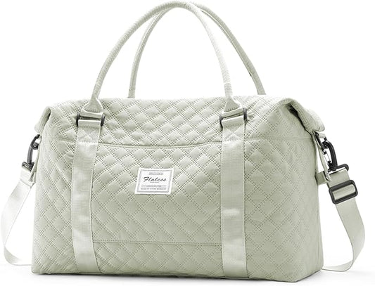 Travel Duffel Bag, Carry On Overnight Weekender Bags for Women | Travel Bag with Wet Pocket & Trolley Sleeve, For Spirit Airlines 18x14x8 Personal Item Bag