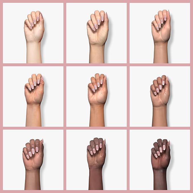 modelones Pink Gel Nail Polish Jelly Nude Pink Gel Polish French Tip Base Colors Translucent Soak Off U V Soap Nails for Nail Art Manicure at Home 15ML