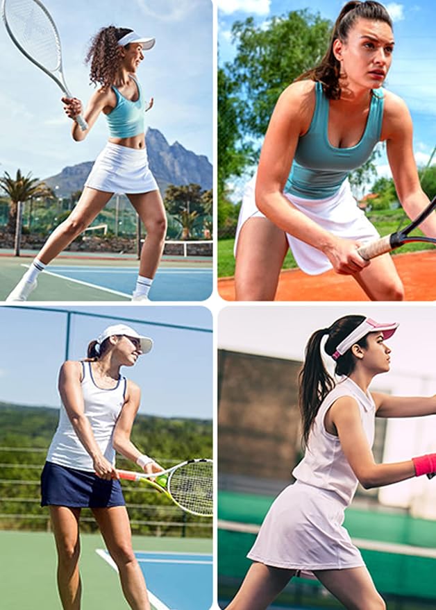 Ekouaer Women's Active Performance Skort Lightweight Skirt for Golf Tennis | Built-in Shorts, A Line, High Waisted, Tummy Control, Pickleball, Running, Workout, Sports, Skorts for Woman