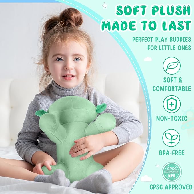 Axolotl Plush Toy, Soft Cute Axolotl Stuffed Animal, Kids Plushie Pillow Doll - Green