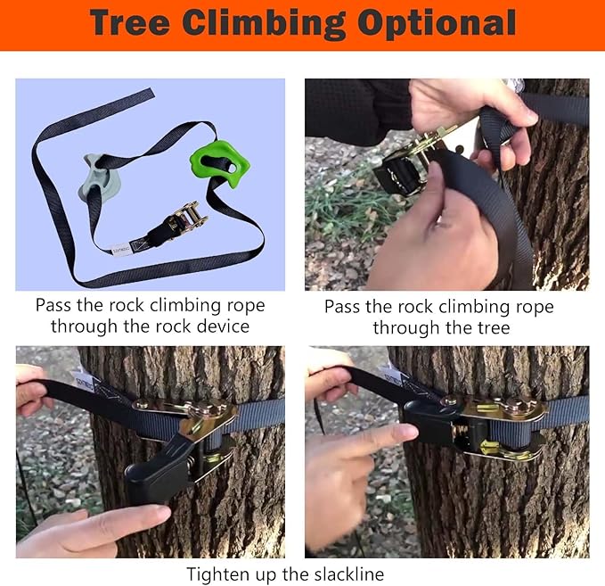 110/130/150/180ft Zipline Kit for Kids and Adults 350Lbs Backyard, Zip Line Stainless Steel Spring Brake, Adjustable Seat, Easy Installation Outdoor Adventure Equipment