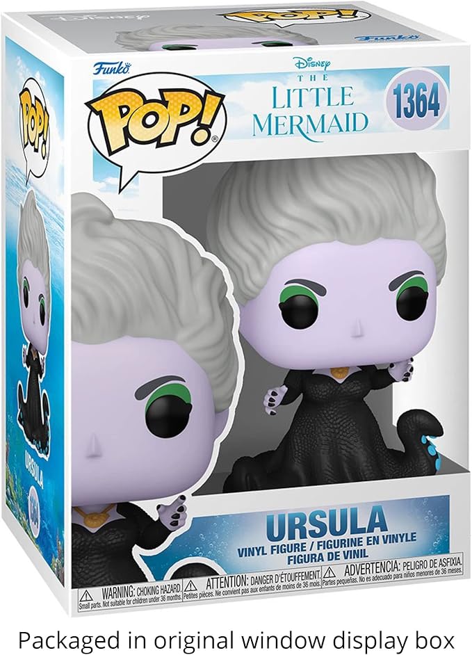 Live Action Little Mermaid Funko Pop with Protector Bundle - Includes Disney: Mermiad: Ursula #1364 Vinyl Figure Blue Salamander Emporium Plastic Case, (BSE-LAU-0523)