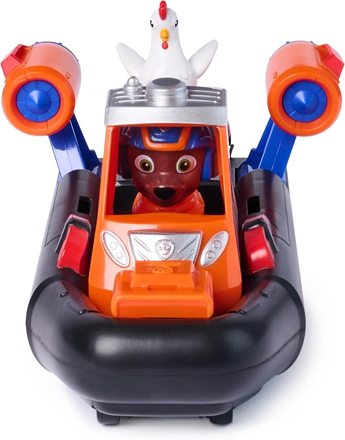 Paw Patrol: Search & Rescue, Zuma Rescue Hovercraft Water Vehicle with 2 Figures, Toy Boat with Pull-Back Action, Kids Toys for Boys & Girls Ages 3+