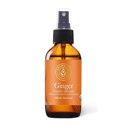 Aromatics International Ginger Hydrosol 100ml | Sweet Spicy Lemony Natural Aromatic Mist for Home, Body & Daily Use