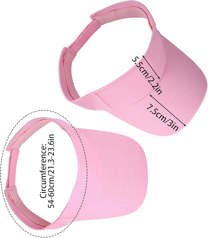 Topbuti Sports Sun Visor Hats for Women Men Adjustable Cotton Beach Baseball Tennis Golf Hat Caps UV Protection Visors