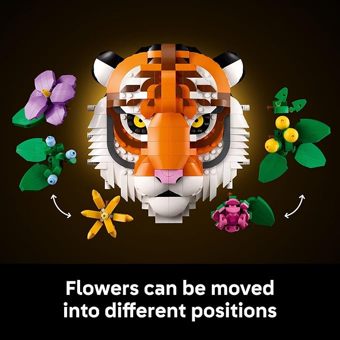 LEGO Art The Fauna Collection – Tiger, Building Set for Adults 18+ - New Home or Housewarming Gift Idea - Collectible DIY Kit for Men and Women Who Enjoy Arts and Crafts - 31217