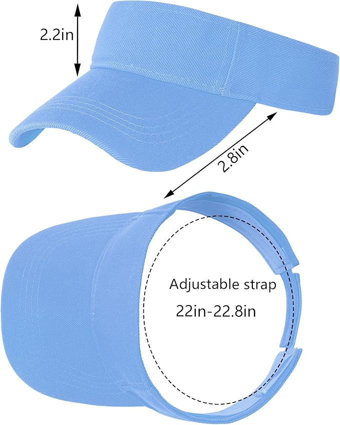 Marrywindix 1 Piece of Sport Wear Athletic Visor Sun Sports Visor Hat Visor Adjustable Cap for Women and Men