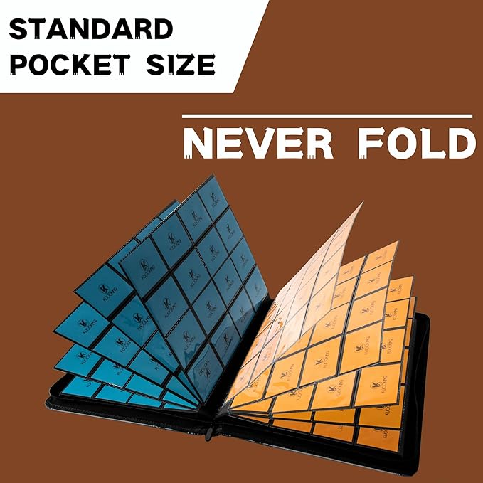 1000+ Pockets Trading Card Binder, 16-Pocket Card Ablum Compatible with MTG,Sports Cards & Other Standard Size Trading Cards (Hight Green)