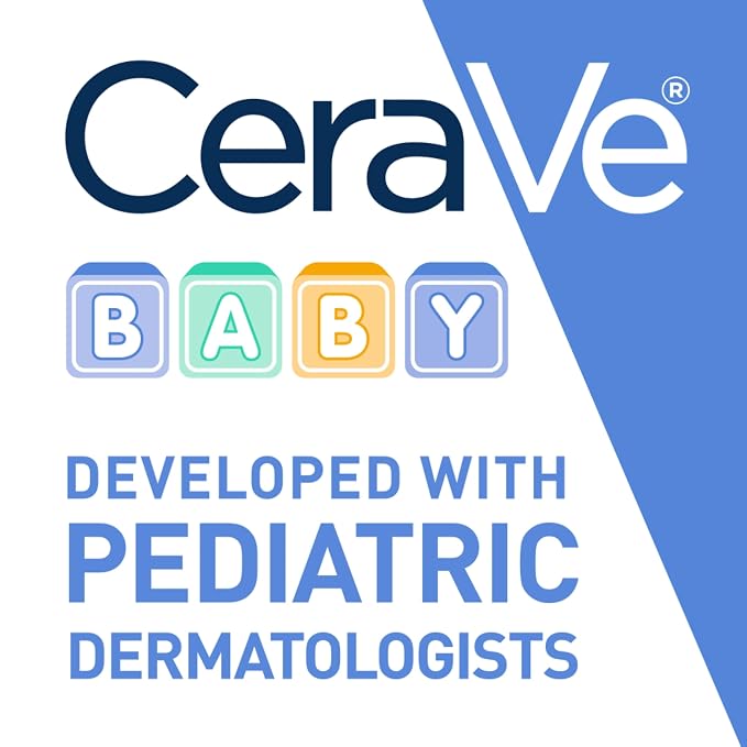 CeraVe Baby Lotion, Gentle Baby Skin Care with Ceramides, Niacinamide & Vitamin E, Fragrance, Paraben, Dye & Phthalates Free, Lightweight Moisturizer, 16 Ounce