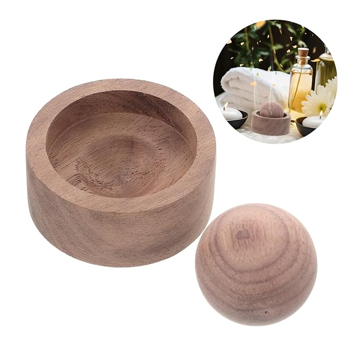 FRCOLOR Essential Oil Diffuser Indoor Fragrance Diffuser Portable Car Air Freshener Aromatherapy for Home Office Compact 1.96In Sphere