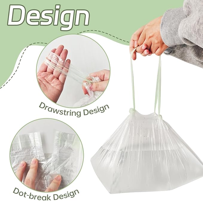 200 Pack Portable Potty Chair Liners with Drawstring,Disposable Potty Liners Bags,Training Toilet Seat Potty Bags for Kids Toddler Pet Outdoors