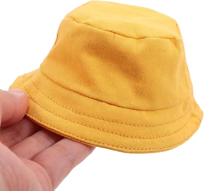 Toyvian Doll Bucket Hat Decorative Miniature Hats Mini Doll Craft Tiny s Replaceable s Decors Tiny for s Miniature for Party for s