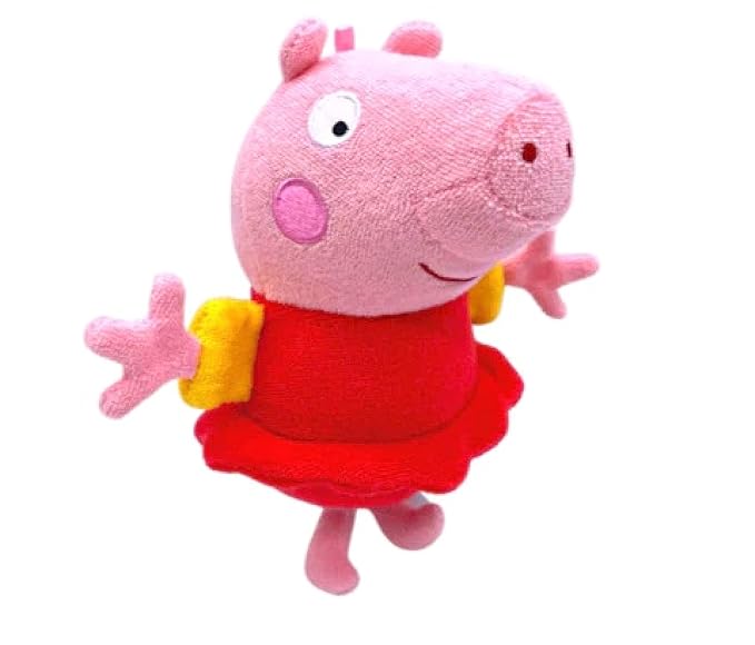 Peppa Pig by SoapSox Kids - Exfoliating Bath Scrub - Soft Animal Toy Wash Cloth Sponge with Soap Pocket Insert - Fun Loofah Characters for Babies, Kids and Children