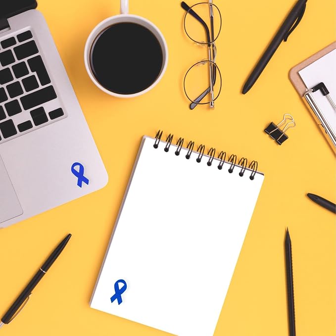 Small Ribbon Shaped Awareness Stickers - Perfect for Decoration, Awareness Events, Support Groups and Fundraing - 2 Rolls
