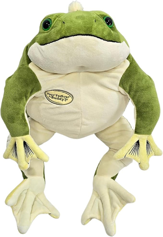 25" Frog Plush Toy – Large Soft Frog for Kids – Huggable Stuffed Animal Gift – ASTM Certified – Spot Clean Only