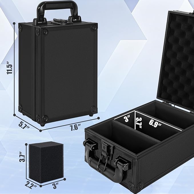 Toploader Storage Box for 3" x 4" 35pt Rigid Card，Top Loader Cards Hard Carrying Case ，Sports Card Storage Boxes for Trading Cards, Top Loaders Holder (Holds 280+ Toploaders)