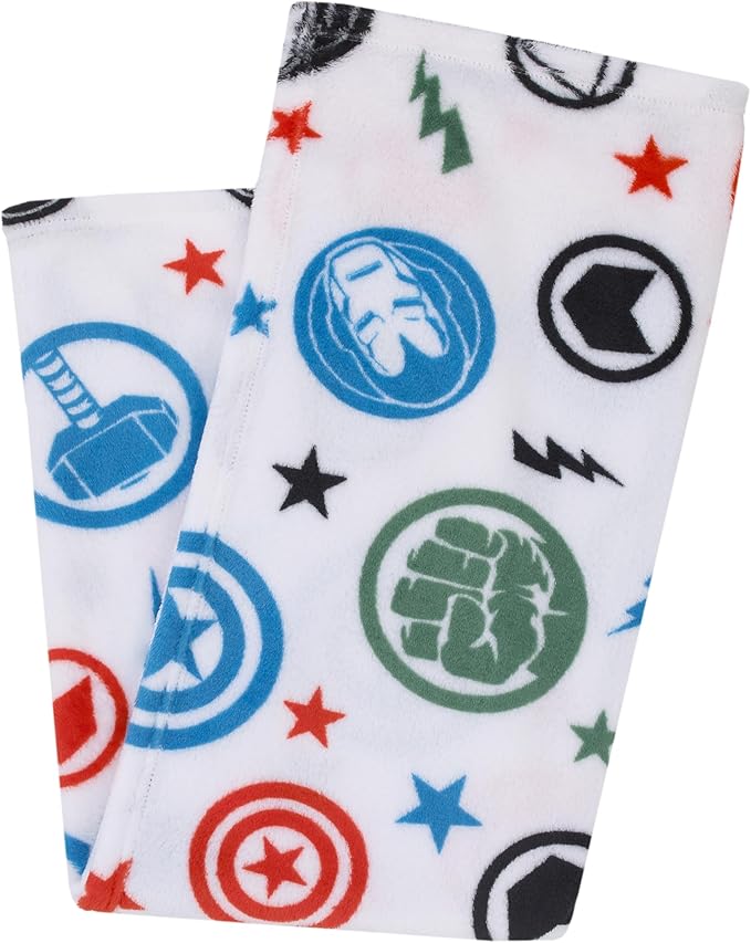 NoJo Marvel The Avengers Red, White, and Blue Super Soft Baby Blanket