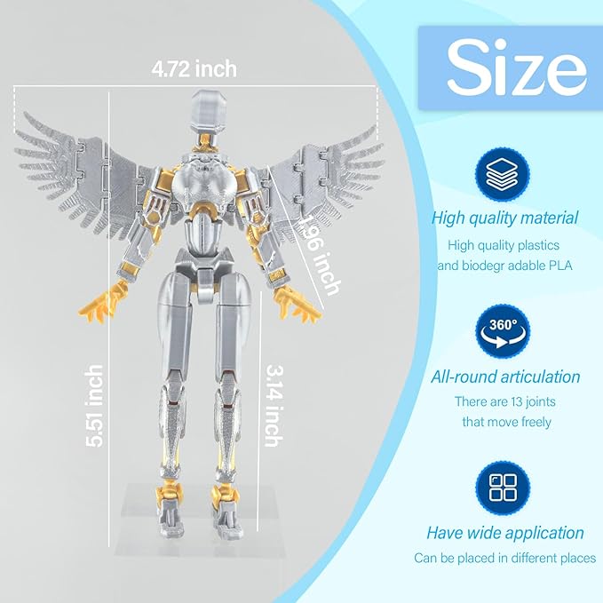 Titan 13 Multi-Jointed Action Figures,Titan 13 Action Figure,3D Printed Action Figures (1pcs-I)