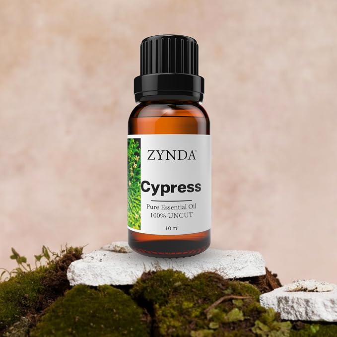 Cypress Essential Oil Organic – 100% Pure, Natural & Uncut | Premium Cypress Oil for Skin, Hair & Diffuser | Fresh Woody Aroma | Lab-Tested Essential Oils – Made in USA, 10ML