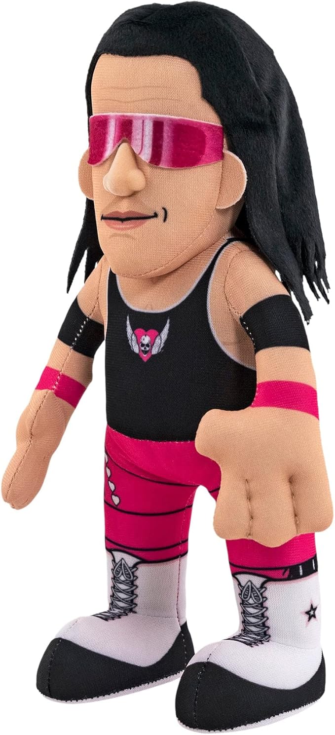Bleacher Creatures WWE Legend Bret The Hit Man Hart 10" Plush Figure- A Wrestling Star for Play or Display