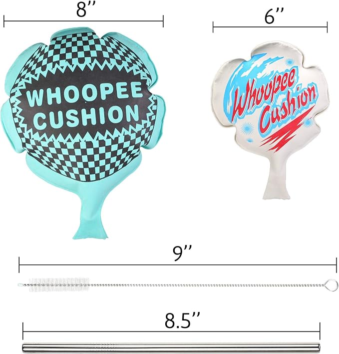 POPLAY 3 Packs Whoopee Cushions, Fart Prank for Novelty Party Favors Kids and Adults Fart Pillow Novelty Gifts