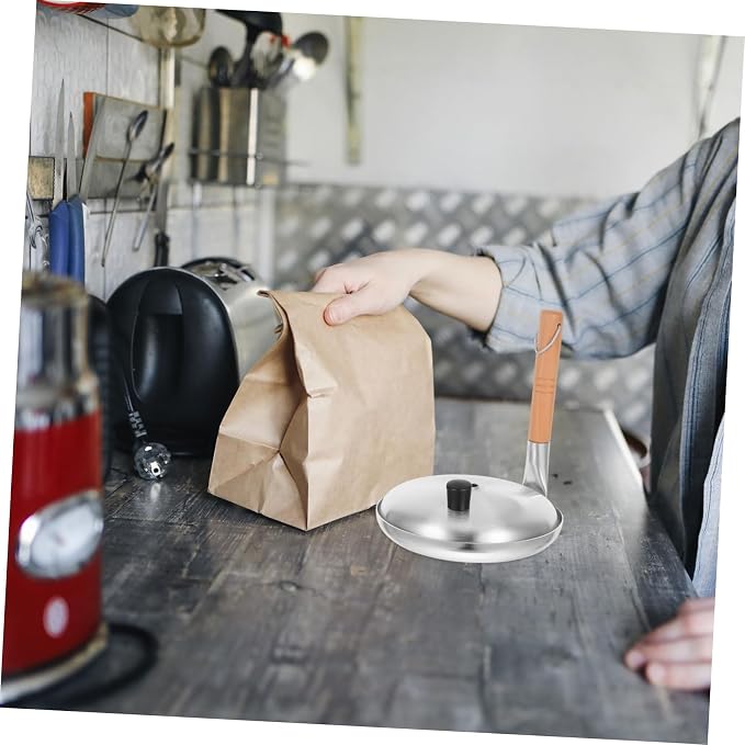 Mobestech Japanese Oyakodon Pan with Lid Nonstick Vertical Handle Frying Pan for Eggs Cooking Pot for Induction and Gas Stoves Healthy Low-fat Cooking