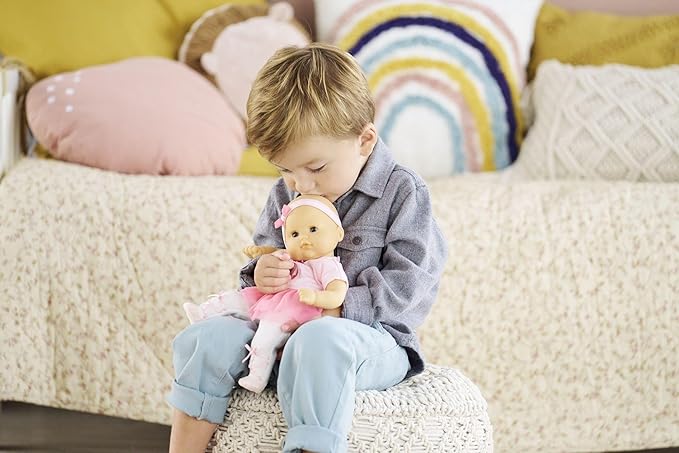 Corolle Bébé Calin Maeva Ballerina Baby Doll - 12" Soft Body Doll in Pink Tutu, Sleeping Eyes That Open and Close, Vanilla Scented, Mon Premier Poupon Collection for Ages 18 Months and up
