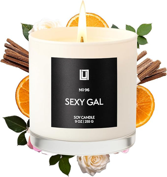 Lulu Candles | Sexy Gal | Luxury Scented Soy Jar Candle | Hand Poured in The USA | Highly Scented & Long Lasting (9 Oz.)