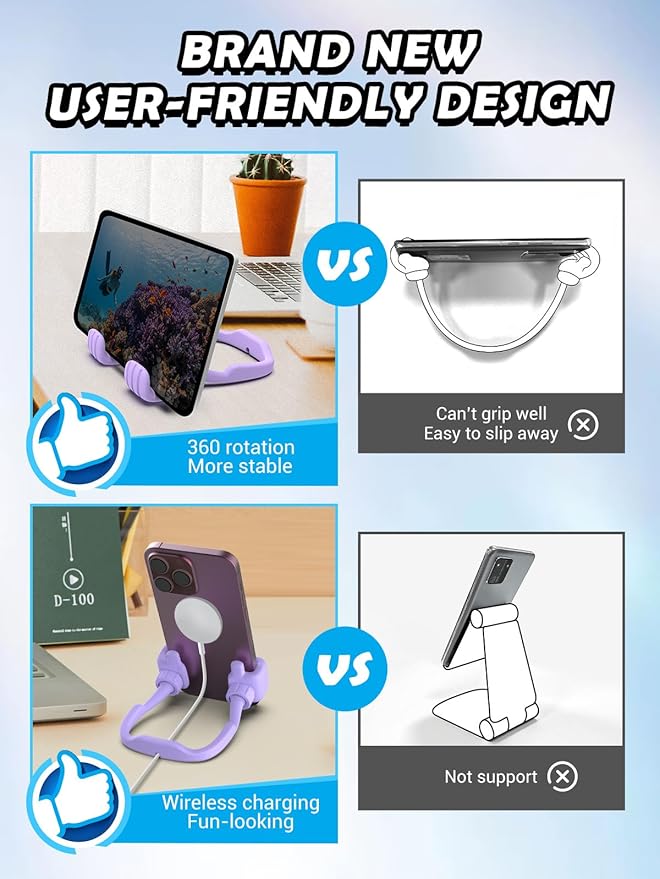 Valentines Day Gifts for Teens Girls Her Adults: Funny Gifts for Women Men Boys Thumb Up Cell Phone Stand Holder Novelty Gadget for Mother Mom Wife Kid Dad Girlfriend Birthday Trendy Stuff Ideas