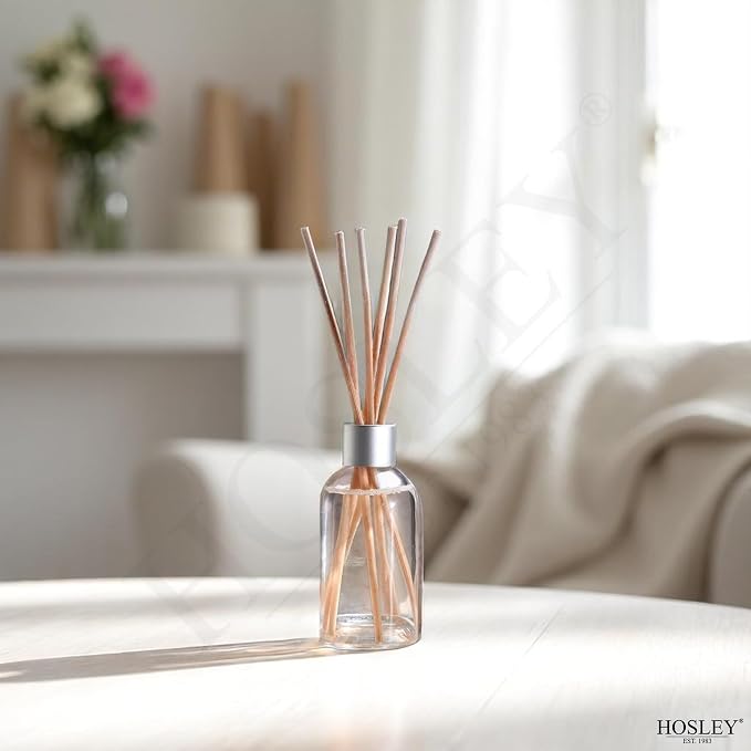 Hosley Diffuser Refill Set of 3 Cinnamon Roll Scented 85ml Each Aromatherapy Home Fragrance for Bathroom Shelf Décor, Room Décor, Office, Spa