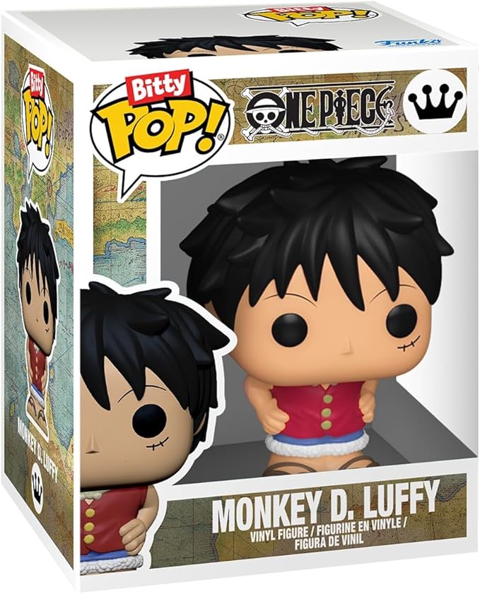 Funko Pop! Bitty Ride: One Piece - Going Merry with Monkey D. Luffy - 0.9 Inch and 1.3 Inch (2.3 and 3.3 Cm) - Anime Collectable - Official Merchandise - Gift Idea - Toys for Kids & Adults