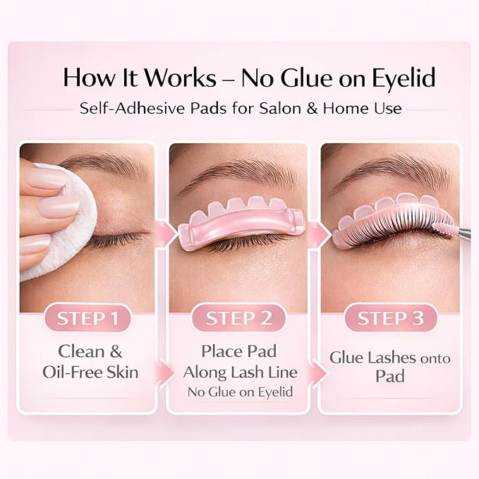 Ysen's Korean Lash Lift Pads Self Adhesive – Reusable Silicone Lash Lift Shields Rods 12 Pcs / 6 Pairs, Professional Lash Lift Pads for Korean Lash Lift Kit Eyelash Perm Tools