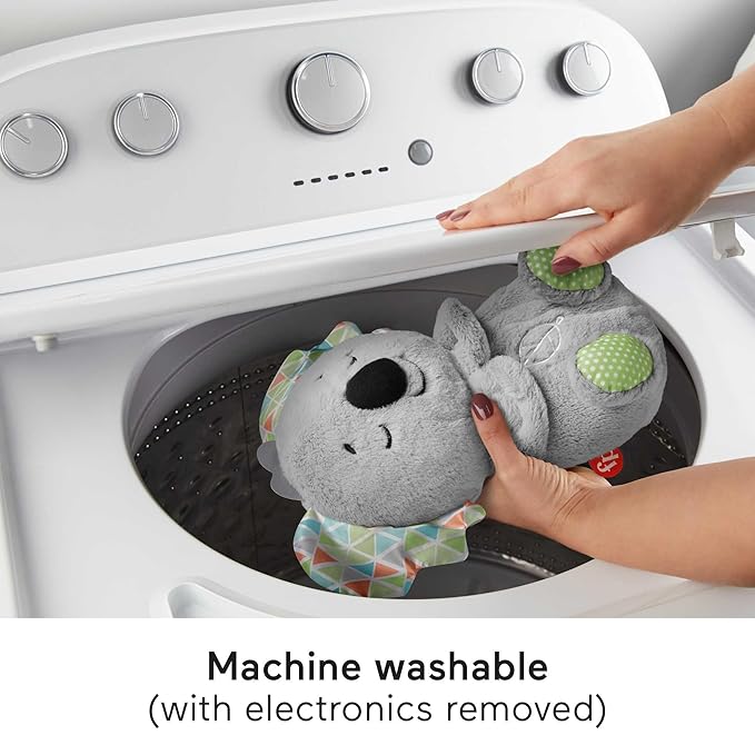 Fisher-Price Soothe ‘n Snuggle Koala, Customizable Musical Plush Sound Baby Toy with Lights Motion and Realistic Breathing Motion - HBP87