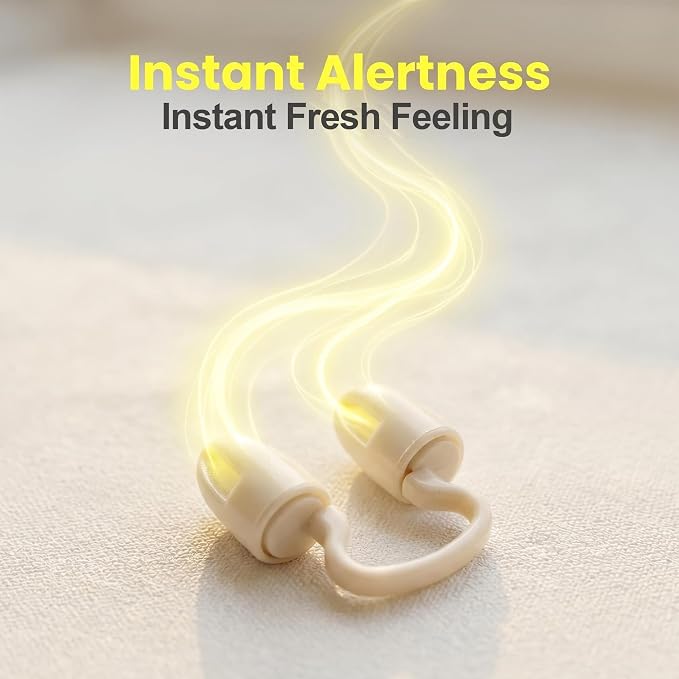 Lemon Aroma Clip for Nose Offers a Light and Bright Citrus Scent Experience, Designed for Daily Use During Morning Routines, Work, Commuting, or Other Everyday Activities (2 Pack)