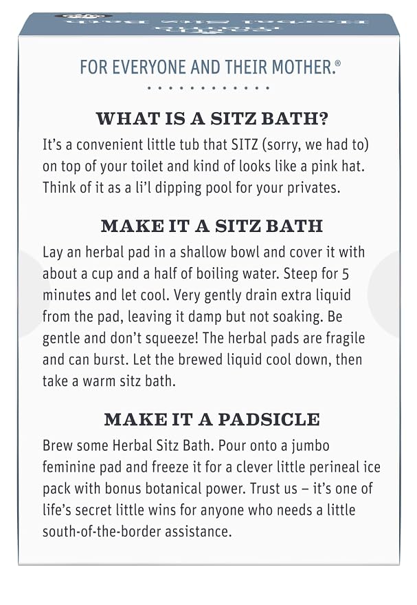 Earth Mama Herbal Sitz Bath Sachets - 6 Count - Soothing Sitz Bath With Witch Hazel & Calendula - Pregnancy & Postpartum Essentials