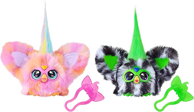 Furby Furblets Fierce & Fabulous 2 Pack, Greenie-Meanie & May-May with 45 Sounds Each, Electronic Plush Toys for Girls & Boys, Back to School Gifts, Ages 6+ (Amazon Exclusive)