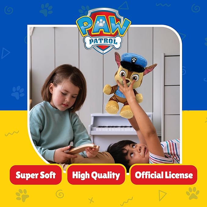 TY - Paw Patrol Collection, Chase, All the Heroes of the Puppy Squad in Floppy Version, Soft Plush to Collect, Gift Idea for Young and Old - 20 cm - T44014