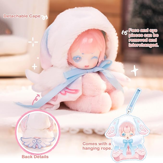 BEEMAI Antu Cute Petite Series Plush Blind Box 6PCs (Set of 6 No Repeat) Cute Figures Collectible Toys Birthday Gifts