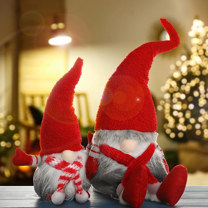 Bencailor 72 Pieces Mini Christmas Scarves for Craft Tiny Snowman Scarves 7.9 x 0.6 Inch Xmas Pet Knitted Scarf Doll Snowman Wine Bottle Scarf Accessory Holiday Christmas Decor for DIY (Stylish Color)