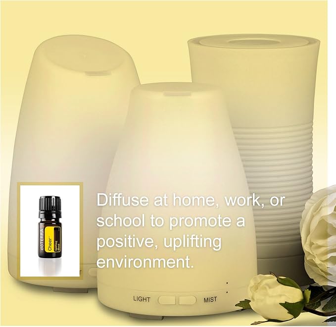 doTERRA Cheer Essential Oil Uplifting Blend - 5 mL, Promotes Optimism and Happiness, Counteracts Negative Emotions