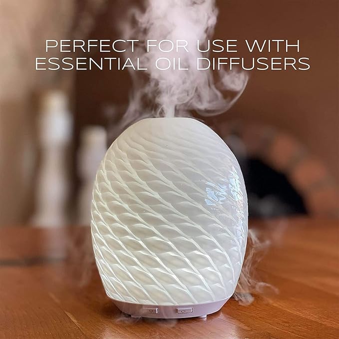 Ola Prima Peppermint Essential Oil for Hair, Skin, Diffuser – 4oz (118ml) Glass Bottle with Dropper