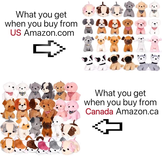 Niceup 24PCS Adopt a Puppy Party Favors Kids Mini Plush Dog Non-candy Easter Basket Stuffers Bulk Stuffed Animals Dog Paw Adoption Pet Doll Toys Birthday Party Goodie Bag Fillers Classroom Reward Gift