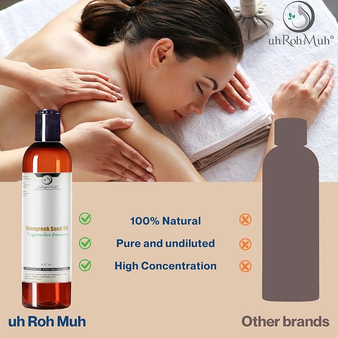 Premium Egyptian Organic Fenugreek Carrier Oil - Cold Pressed, USDA Certified, Pure & Unadulterated - Perfect for Hair, Skin Care & Aromatherapy - 100% Natural - 8 fl oz