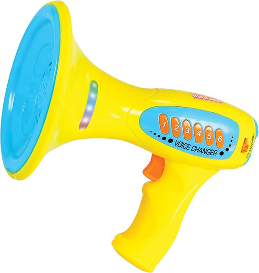 Kidzlane Voice Changer for Kids - Kids Microphone Toy with LED Lights and 5 Different Sound Effects - Voice Changer for Girls, Boys, Teens Age 5 Years and Up - Blue