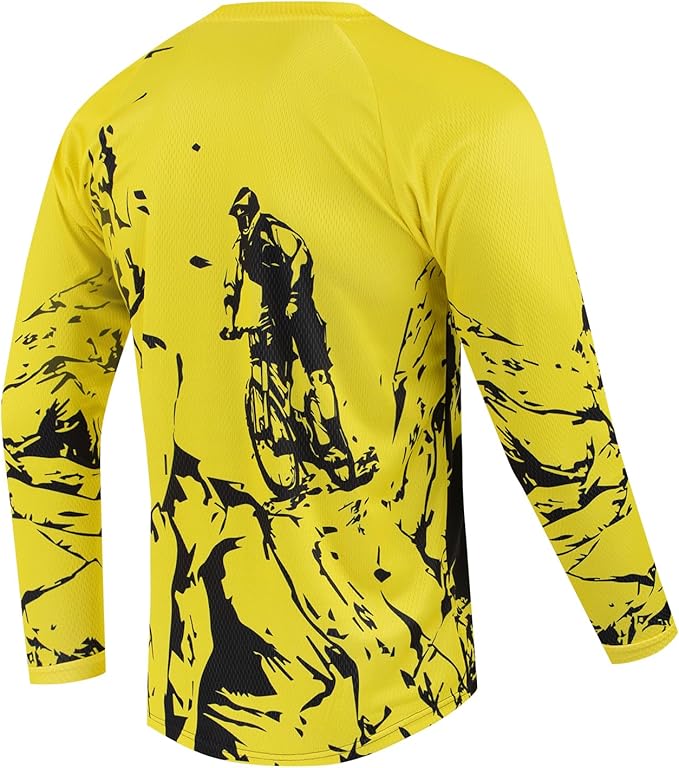 Youth Dirt Bike Jersey Kids Motocross Shirts for Boys Off Roading Long Sleeve Cycling Jerseys Childs Mountain Bicycle Shirt
