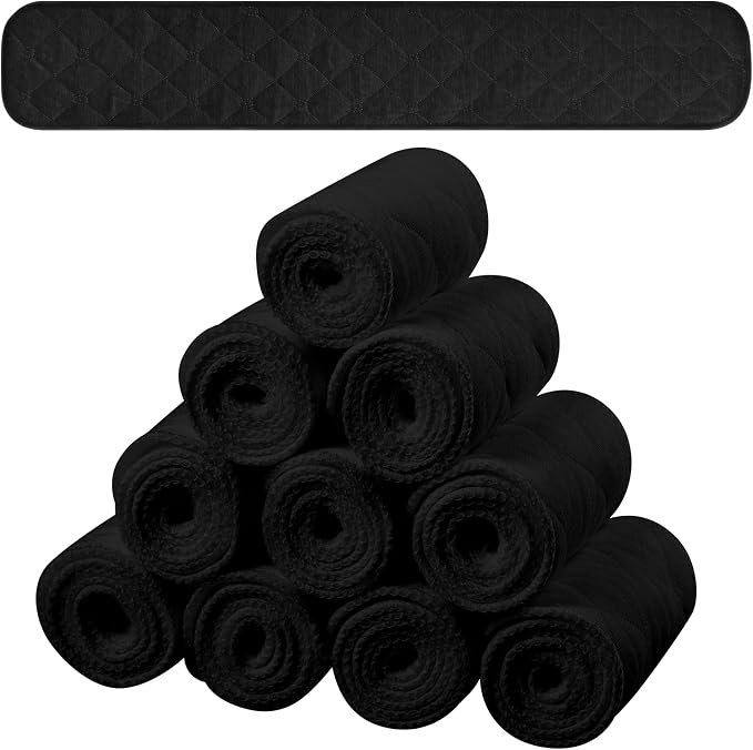 Toulite 10 Pcs Reusable Bra Liners for Sweat, 3 Layer Bra Sweat Pads, Soft Cotton Outer Layer with Polyester Fiber Core