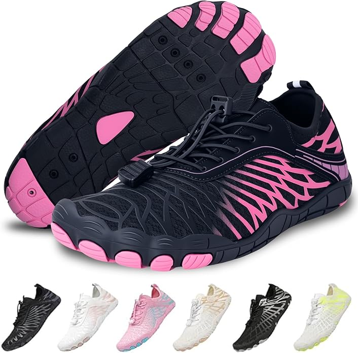 Barefoot Shoes for Women & Men, Grounded Walking Hiking Barefoot Shoes, Wide Toe Box Non-Slip Water Athletic Footwear, Comfortable Vitality Barefoot Footwear, Trail Running Sneakers Unisex
