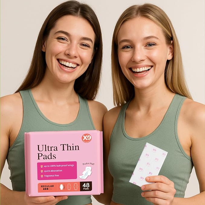 Ultra Thin Pads for Women with Wings, Overnight Period Pads, Lightweight & Discreet Feminine Pads, Nighttime Protection, 120 Count