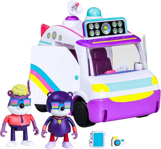 P.M.I. The Creature Cases Mice Squad Van – Secret Agent Vehicle with Rolling Wheels, Undercover Styling, and CLADE Mouse Team Transport Toy by PMI Kids World