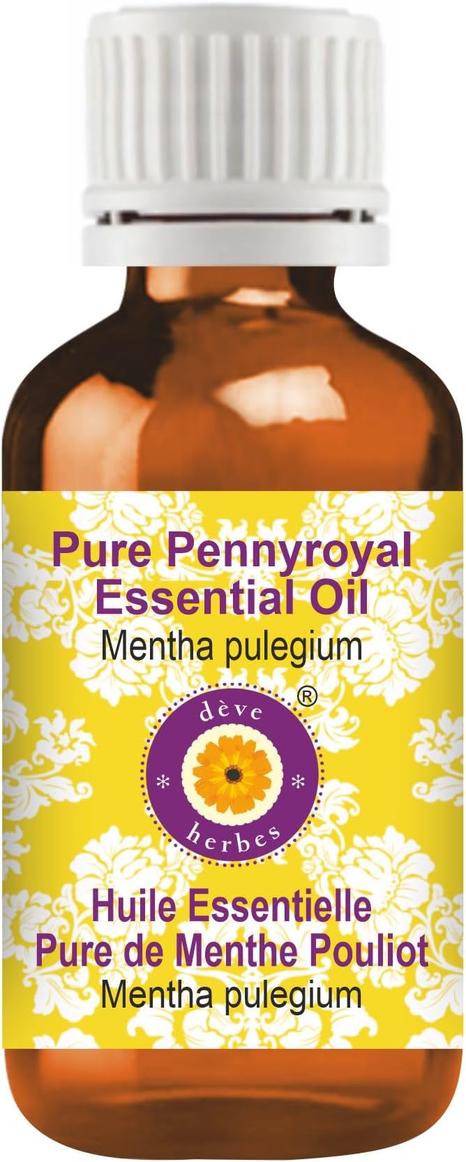 dève herbes Pennyroyal Essential Oil (Mentha pulegium) Pure | Non-Sticky | Non-Greasy | Lightweight | Men & Women | All Skin Types | Steam Distilled 10ml (0.33 oz)